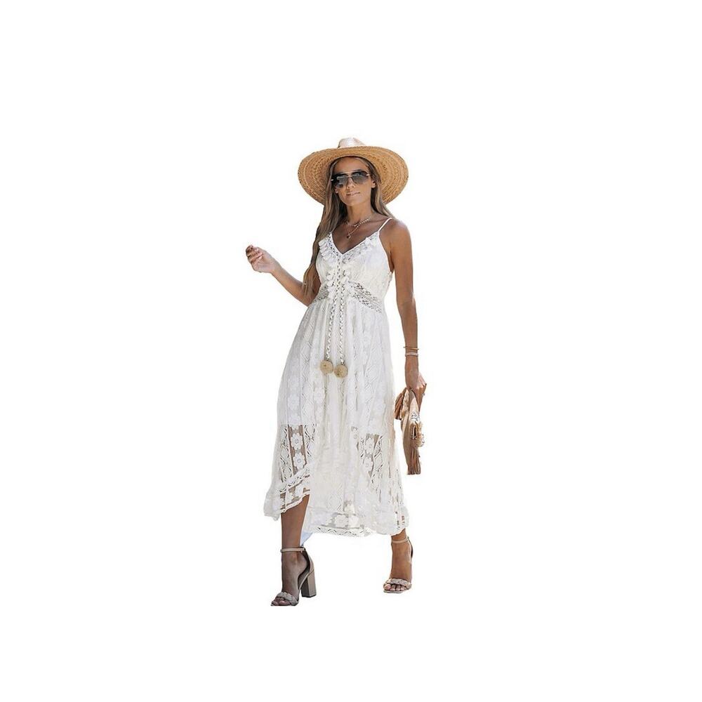 Cupshe Ariya V-neck Lace Up Slip Dress- NWT Size XS